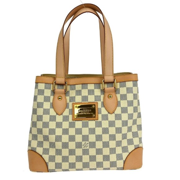 Louis Vuitton Damier Azur Hampstead PM Tote Handbag N51207 CA4110 NQ00934 - Picture 1 of 8